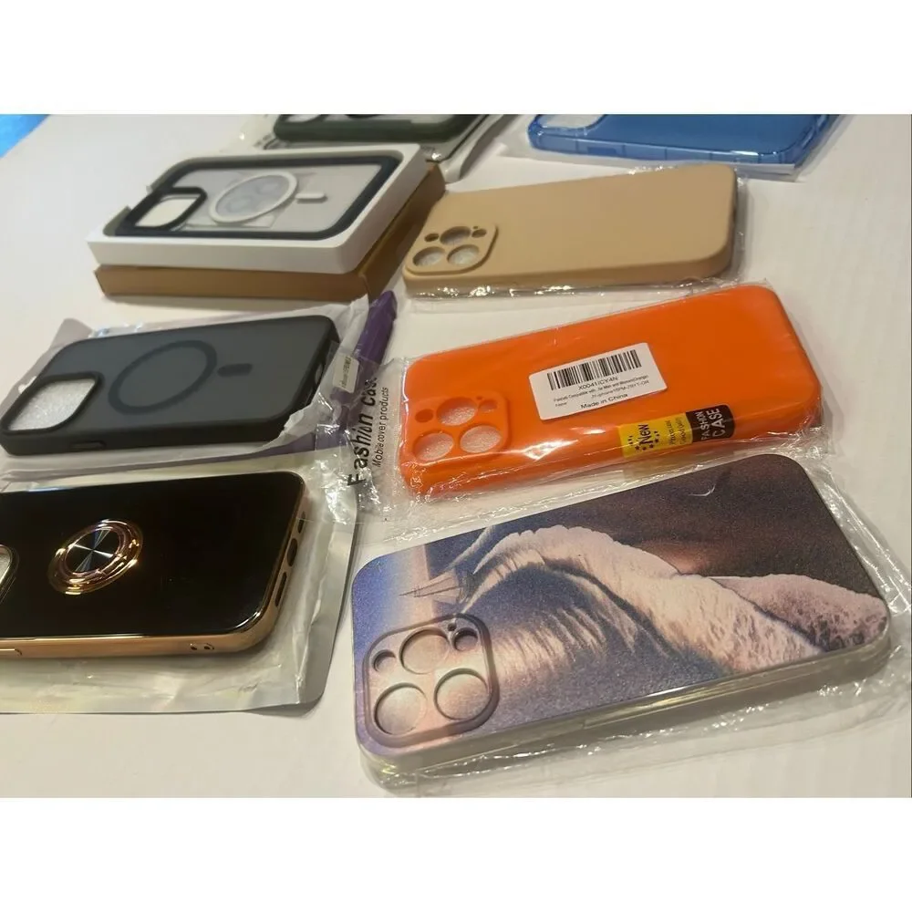 IPhone 15 Pro Max Cell Phone Cases Covers Lot of 10 Cell Phone Cases Only All Ne